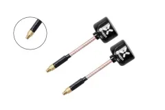 Foxeer Lollipop 3 FPV Antennen Set AXII RHCP mit geraden MMCX Anschluss in schwarz 2Stück