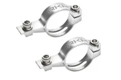 Rakonheli Heckservohalterung aus Aluminium in silber für Blade Fusion 180