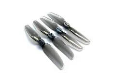 HQ Durable Propeller T3x2 mit 1,9/1,4/1,9mm Welle aus Poly Carbonate in grau transparent je 2xCW und 2xCCW