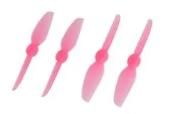 HQ Durable Propeller T3x3 mit 1,9/1,4/1,9mm Welle aus Poly Carbonate in pink transparent je 2xCW+ 2xCCW