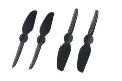 HQ Durable Propeller T3x3 mit 1,9/1,4/1,9mm Welle aus Poly Carbonate in schwarz je 2xCW+ 2xCCW