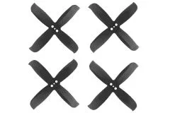 Gemfan Hulkie 4 Blatt Propeller 2 Zoll 2036 / 2X3,6X4 für 1,5mm Welle je 4xCW und 4xCCW in schwarz