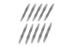 HQ Micro Durable Propeller T65mm mit 1,5mm Welle aus Poly Carbonate in grau je 5xCW und 5xCCW für Toothpick Racer