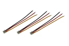 OMPHobby Ersatzteil Satelliten Verbindungskabel für Futaba 3Stück für M2, M2 EVO, M2 EVO MK2, M2V3 Pro und M2V3 Sport