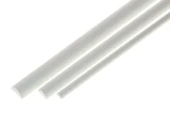 Kunststoffstab halbrund aus ASA Ø4,0mm weiß 1 Meter