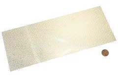 Messing Tritt-/Lüfterblech feinmaschig Raute 100x250mm