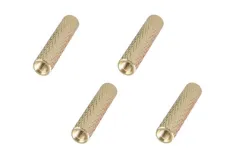 Abstandshalter / Spacer / Standoff M3 Aluminium eloxiert gerändelt in gold 4Stück 45mm