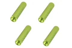Abstandshalter / Spacer / Standoff M3 Aluminium eloxiert gerändelt in grün 4Stück 45mm
