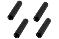 Abstandshalter / Spacer / Standoff M3 Aluminium eloxiert gerändelt in schwarz 4Stück 45mm