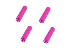 Abstandshalter / Spacer / Standoff M3 Aluminium eloxiert gerändelt in pink 4Stück 35mm