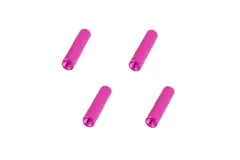 Abstandshalter / Spacer / Standoff M3 Aluminium eloxiert gerändelt in pink 4Stück 25mm