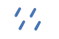 Abstandshalter / Spacer / Standoff M3 Aluminium eloxiert gerändelt in blau 4Stück 20mm