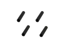 Abstandshalter / Spacer / Standoff M3 Aluminium eloxiert gerändelt in schwarz 4Stück 15mm