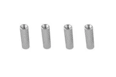 Abstandshalter / Spacer / Standoff M3 Aluminium eloxiert gerändelt in silber 4Stück 15mm