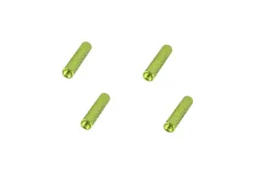 Abstandshalter / Spacer / Standoff M3 Aluminium eloxiert gerändelt in grün 4Stück 10mm