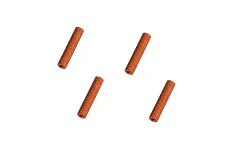 Abstandshalter / Spacer / Standoff M3 Aluminium eloxiert gerändelt in orange 4Stück 10mm