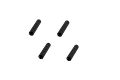 Abstandshalter / Spacer / Standoff M3 Aluminium eloxiert gerändelt in schwarz 4Stück 10mm