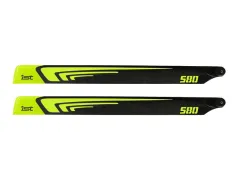 1st Hauptrotorblätter aus CFK 580mm in neon Gelb