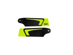 1st Heckrotorblätter aus CFK 90mm in neon Gelb