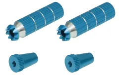 Steuerknüppelendstück / Gimbal Stick End / Typ B in hell blau mit M3 Gewinde 2Stück