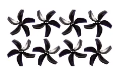 Gemfan D63 Ducted Durable 5Blatt Propeller 2,5" 63mm für 1,5mm Welle in schwarz je 4xCW und 4xCCW