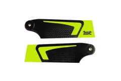1st Heckrotorblätter aus CFK 115mm in neon Gelb