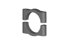 Mikado Halbschellen für Heckrohrabstrebung Ø 22mm