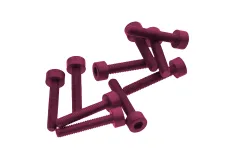 Innensechskantschrauben aus Aluminium pink eloxiert M3x16 10Stück