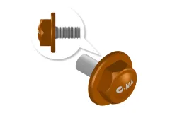 L-MA Precision Tuning Heckrotorblatthalteradapter aus Aluminium in orange für OMPHOBBY M1 Heli