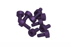 Innensechskantschrauben aus Aluminium violett eloxiert M3x10 10Stück