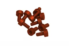 Innensechskantschrauben aus Aluminium orange eloxiert M3x10 10Stück