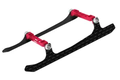 L-MA Precision Tuning Landegestell aus Carbon Fiber und Aluminium in pink für OMPHOBBY M1 Heli