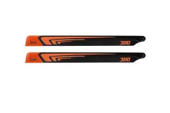 1st Hauptrotorblätter aus CFK 380mm in neon Orange