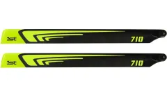 1st Hauptrotorblätter aus CFK 710mm in neon Gelb