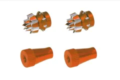 Steuerknüppelendstück / Gimbal Stick End / Typ C in orange mit M3 Gewinde 2Stück