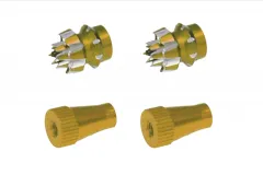 Steuerknüppelendstück / Gimbal Stick End / Typ C in gold mit M3 Gewinde 2Stück