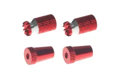 Steuerknüppelendstück / Gimbal Stick End / Typ A in rot mit M4 Gewinde 2Stück