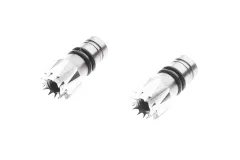 Steuerknüppelendstück / Gimbal Stick End / Typ D in silber mit M4 Gewinde 2Stück