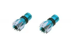 Steuerknüppelendstück / Gimbal Stick End / Typ D in hell blau mit M3 Gewinde 2Stück