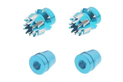 Steuerknüppelendstück / Gimbal Stick End / Typ S in hell blau mit M4 Gewinde 2Stück