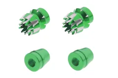 Steuerknüppelendstück / Gimbal Stick End / Typ S in grün mit M3 Gewinde 2Stück