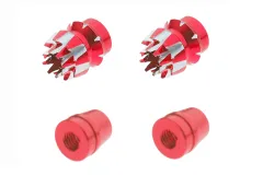 Steuerknüppelendstück / Gimbal Stick End / Typ S in rot mit M3 Gewinde 2Stück