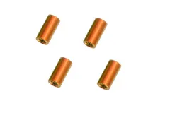 Abstandshalter / Spacer / Standoff M3 Aluminium eloxiert glatt in orange 4Stück 15mm