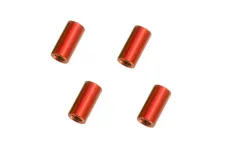 Abstandshalter / Spacer / Standoff M3 Aluminium eloxiert glatt in rot 4Stück 15mm
