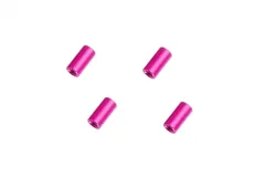 Abstandshalter / Spacer / Standoff M3 Aluminium eloxiert glatt in pink 4Stück 10mm