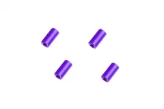 Abstandshalter / Spacer / Standoff M3 Aluminium eloxiert glatt in violet 4Stück 10mm