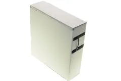 Schrumpfschlauch Ø1,6mm Flachmaß 2,5mm schwarz in der praktischen Rollenspenderbox 20 Meter