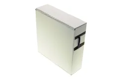 Schrumpfschlauch Ø4,8mm Flachmaß 7,5mm schwarz in der praktischen Rollenspenderbox 12 Meter