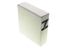 Schrumpfschlauch Ø6,4mm Flachmaß 10mm schwarz in der praktischen Rollenspenderbox 12 Meter