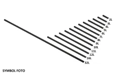 KBW Klemmbausteine Technik Achse 32L aus Kohlefaser (Carbonfaser) 5Stück